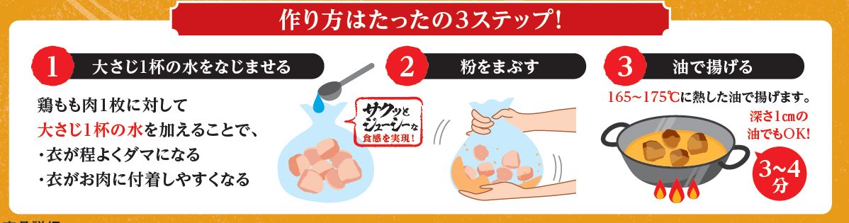 作り方はたったの3ステップ！