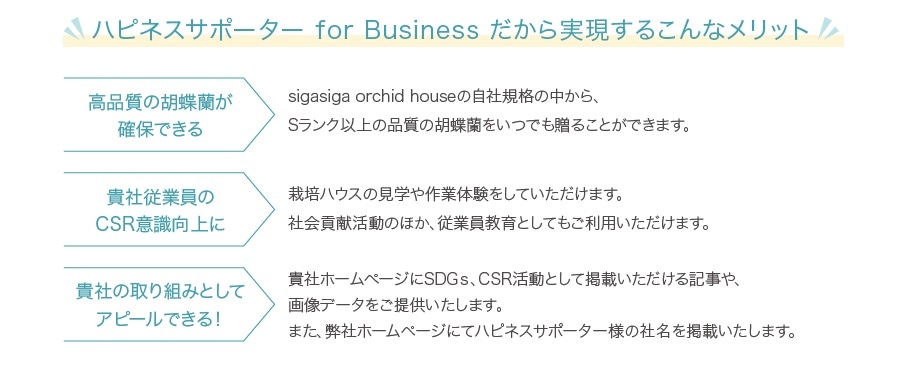 ハピネスサポーターforBusiness説明