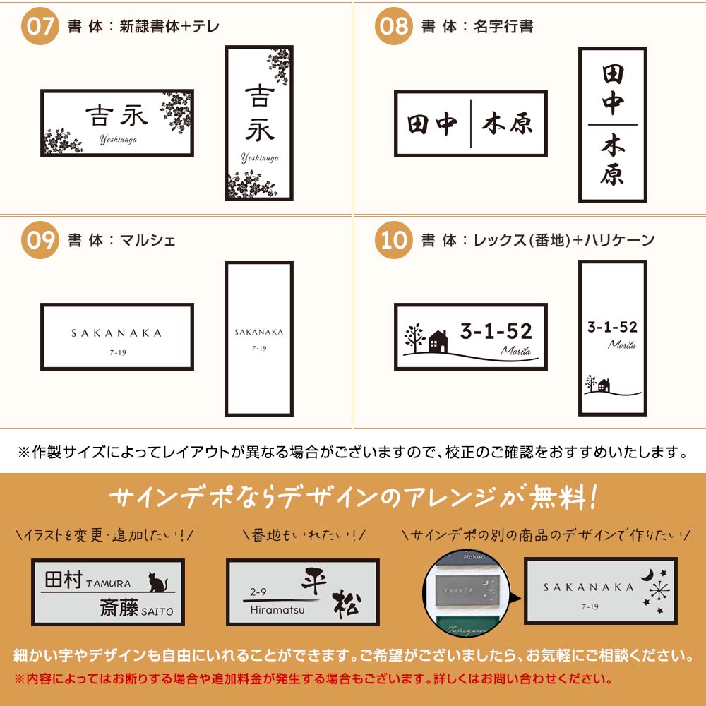 古くなった表札を外さずリニューアル！ かぶせる表札 カブセーノ