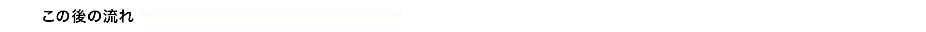 この後の流れ