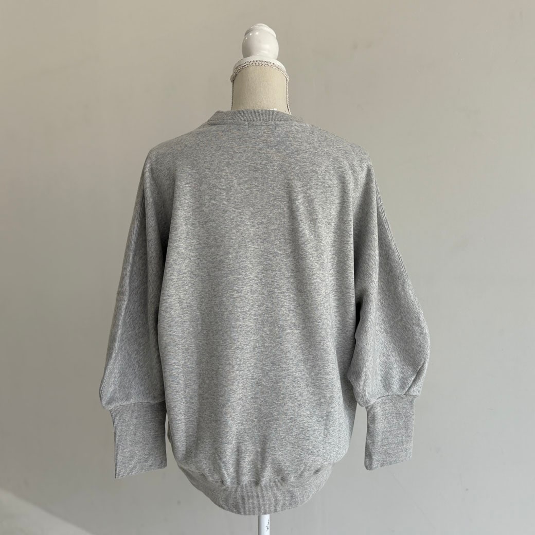 ウルトラブラッシュ裏起毛ドルマンカーブスリーブトレーナー＿着心地