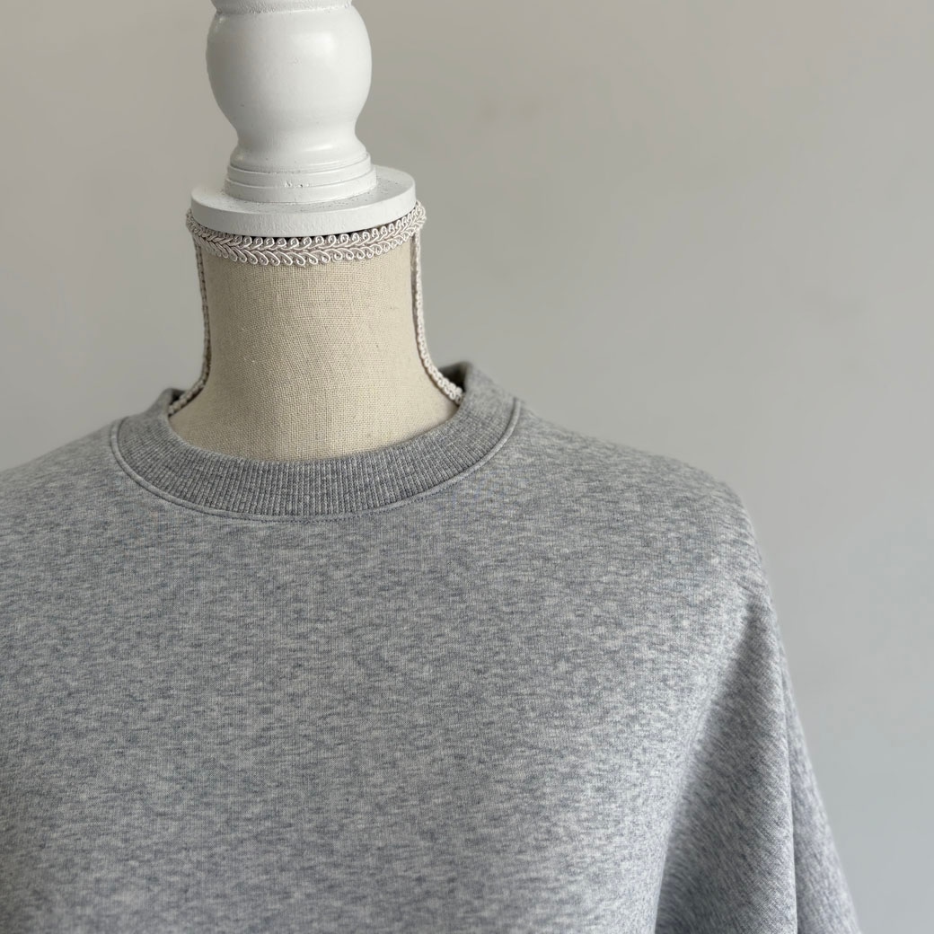 ウルトラブラッシュ裏起毛ドルマンカーブスリーブトレーナー＿着心地