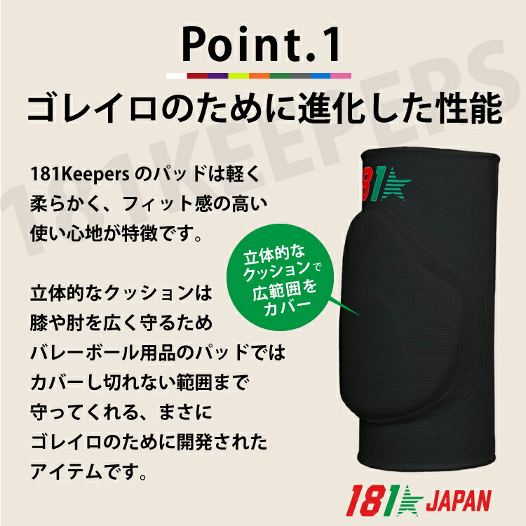 スポーツ用 膝パッド【181Keepers】Knee Pads Model9 膝サポーター 膝