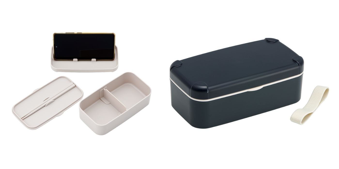 スマホスタンド付ランチボックス