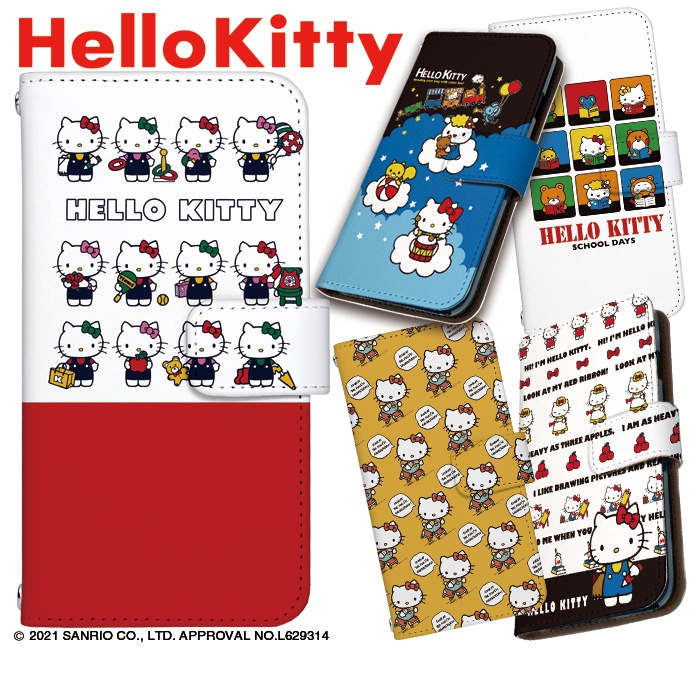 スマートフォン デザイン 手帳型ケース Sanrio サンリオ Hello Kitty ハローキティ dy-sanrio01