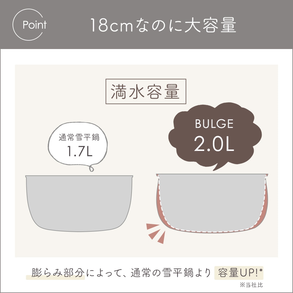 BULGE(バルジ) 雪平鍋18cm BULGE(バルジ) 雪平鍋18cm