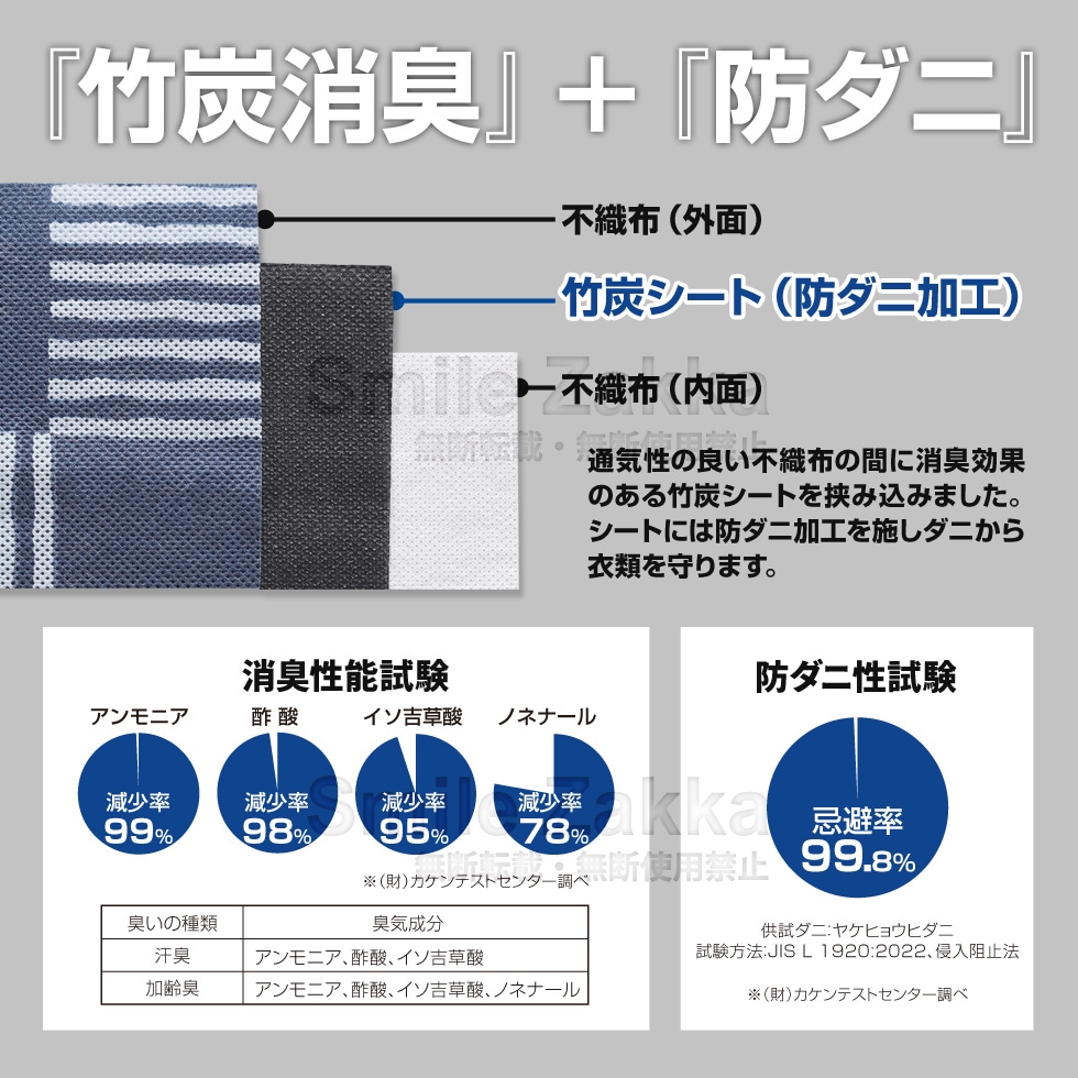 竹炭防ダニ加工収納ケース 羽毛布団