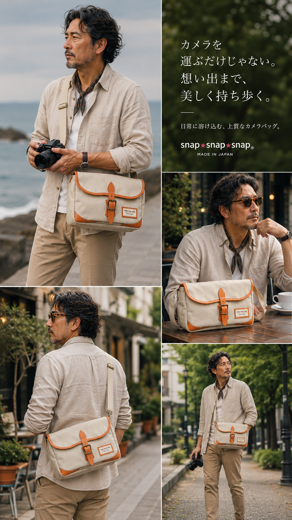 カメラバッグ ☆Light STAR☆ SAND BEIGE | カメラバッグ | snap☆snap
