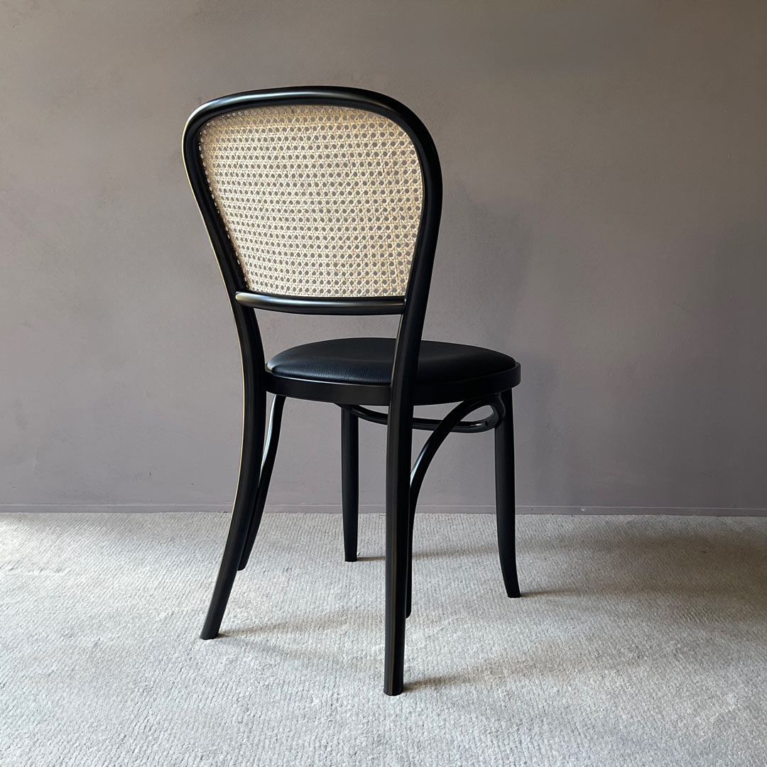 ラタンサイドチェア Z ブラック TORCERE