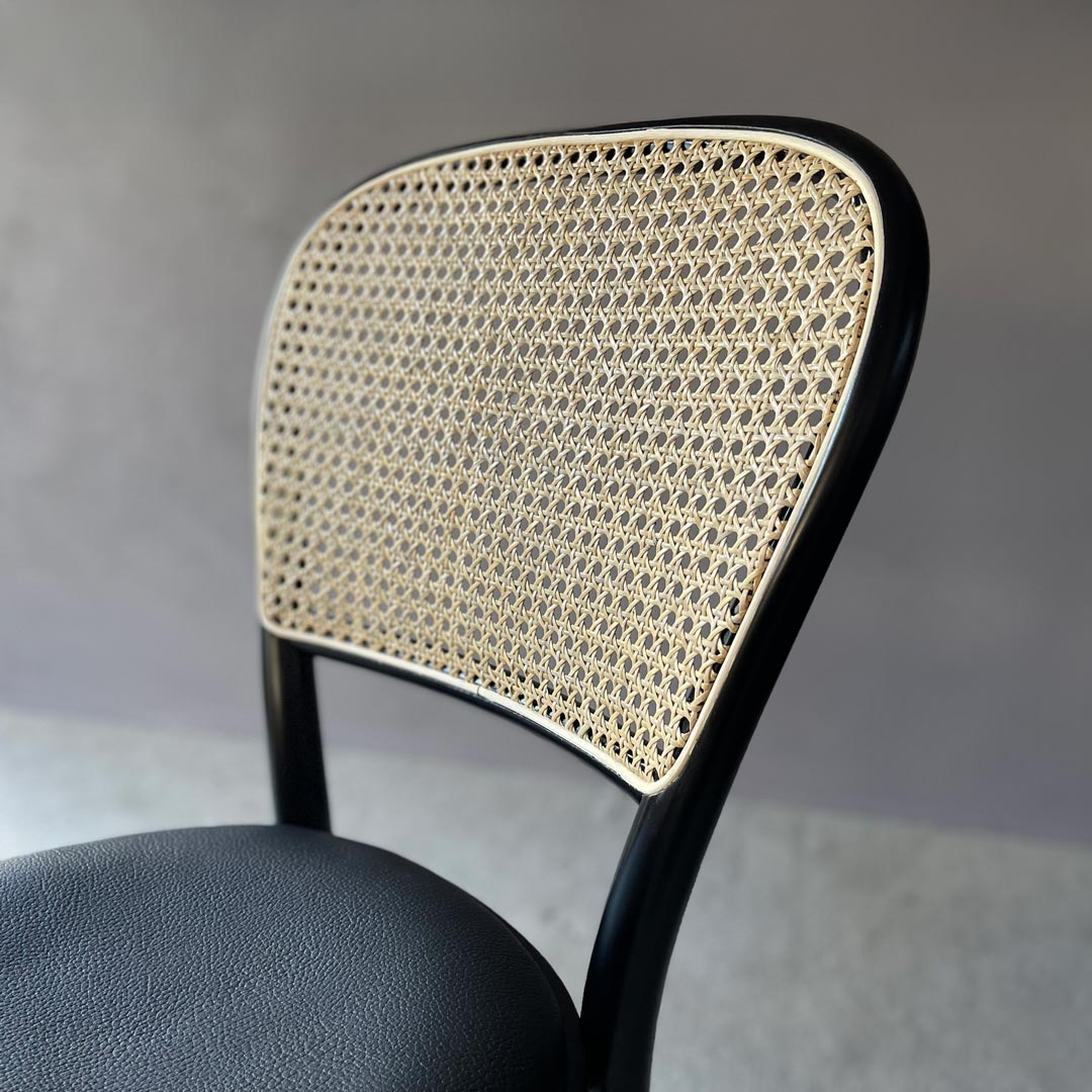 ラタンサイドチェア Z ブラック TORCERE