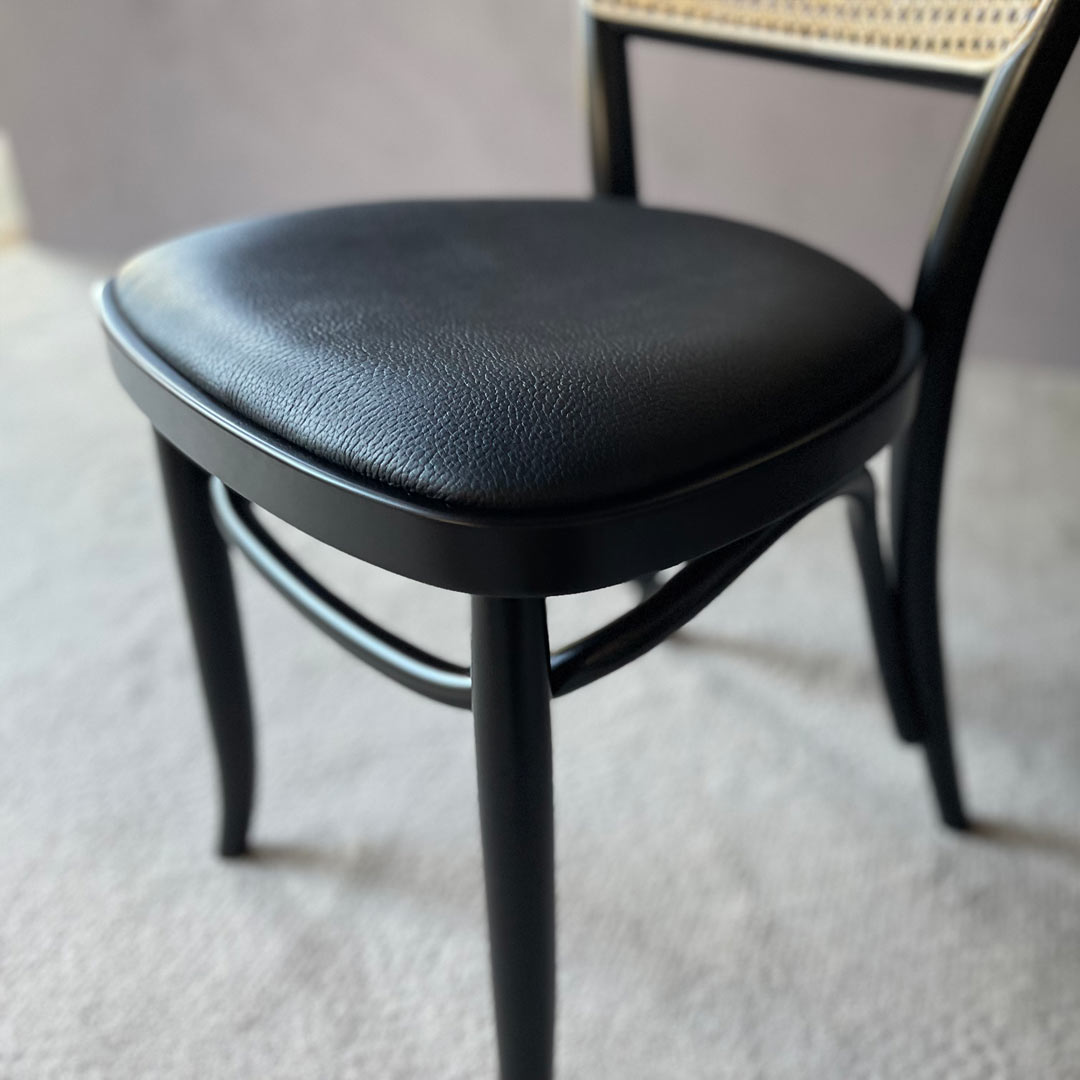 ラタンサイドチェア Z ブラック TORCERE