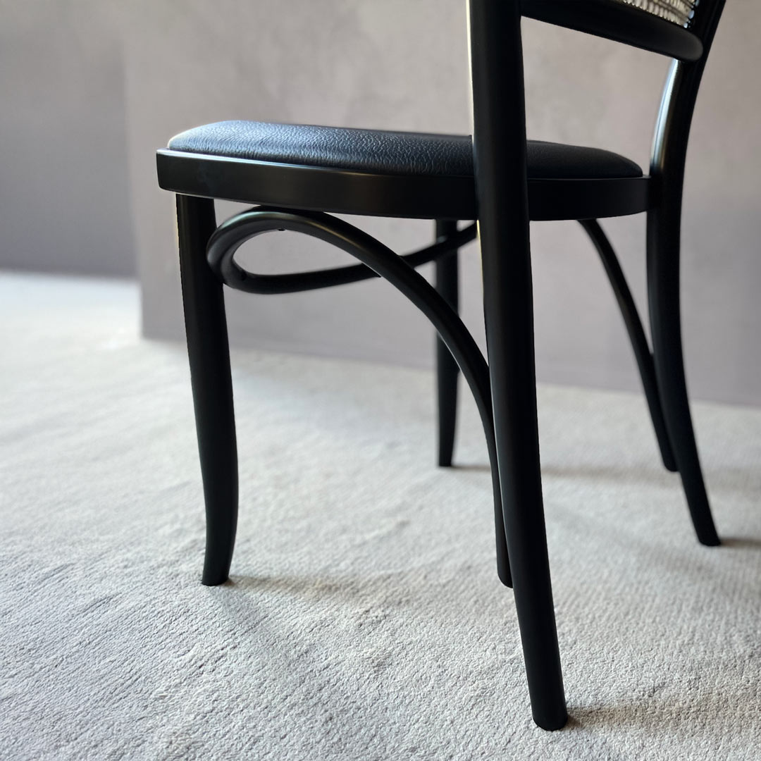 ラタンサイドチェア Z ブラック TORCERE