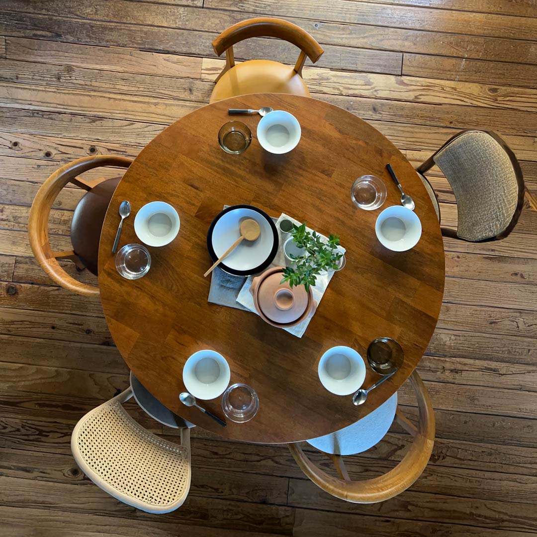 サークル ダイニングテーブル 126