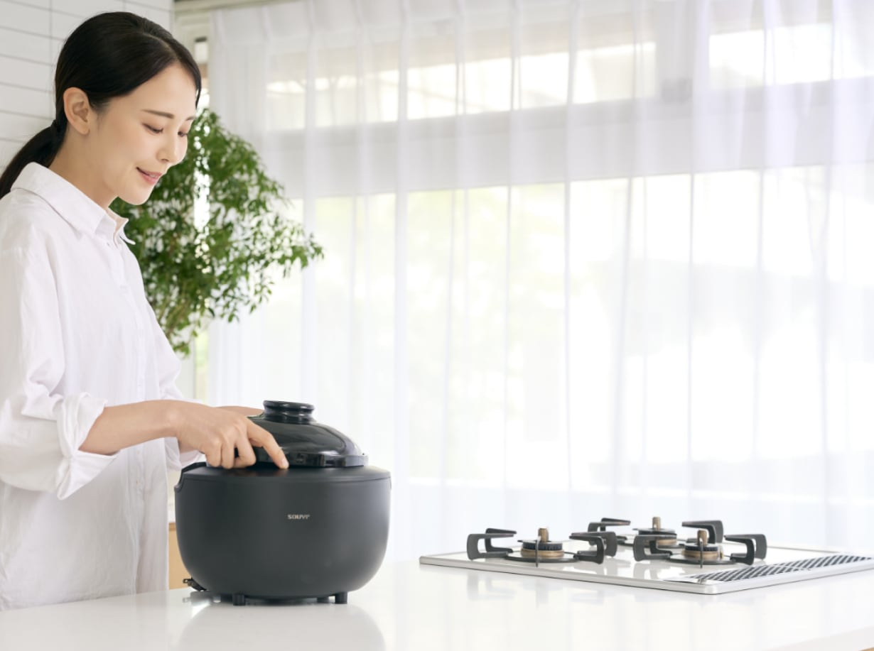 カマノ 土鍋炊飯器4合 12月6日Makuakeで先行販売スタート！| SOUYI