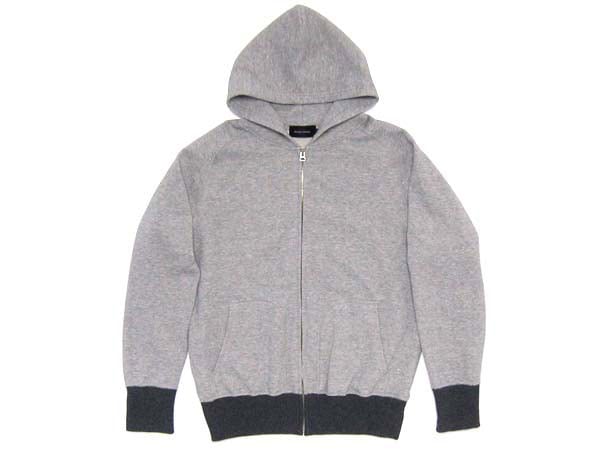 4本針 リブ 切り替え PARKA（4本針リブ切り替えパーカー） GRAY 