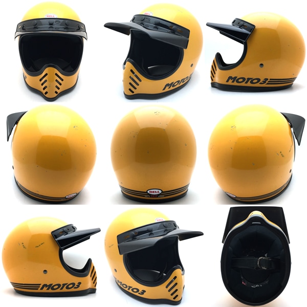 純正バイザー付 BELL MOTO3 初期型 YELLOW 59cm-SPEED ADDICT