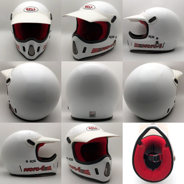 純正バイザー付 BELL MOTO4 WHITE 57cm | SPEED ADDICT