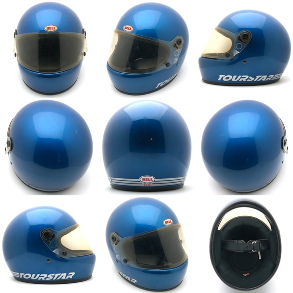 BELL TOURSTAR ヘルメット 青　旧車 純正シールド付 BELL TOURSTAR 初期型 BLUE METALLIC 60cm | SPEED ADDICT