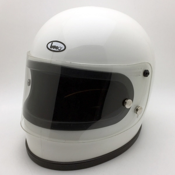 Dead Stock 新品 箱・純正シールド付 BUCO FULLFACE WHITE 62cm ...