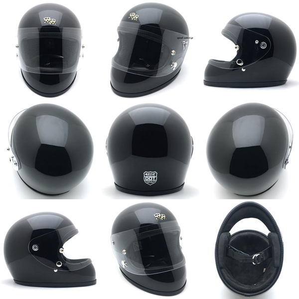 【アーミーゴーグル プレゼント中!!】【在庫あり】【即納】McHAL MACH 02 APOLLO Full Face Helmet  （マックホールマッハアポロフルフェイスヘルメット）GROSS BLACK-SPEED ADDICT