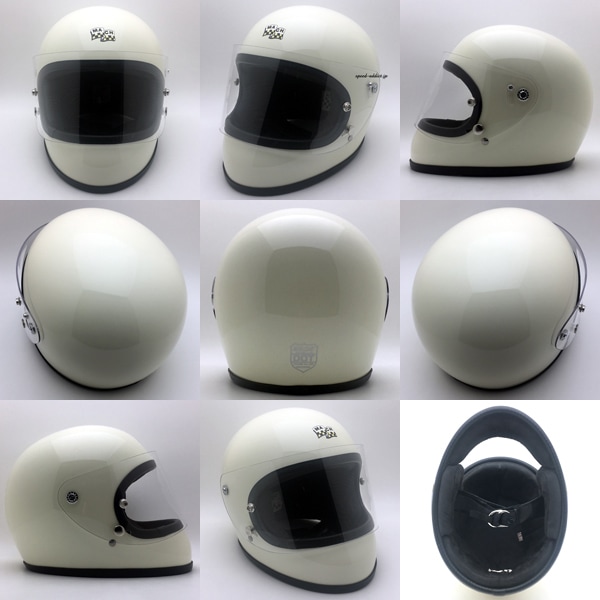 【在庫あり】【即納】McHAL MACH 02 APOLLO Full Face Helmet  （マックホールマッハアポロフルフェイスヘルメット）IVORY-SPEED ADDICT