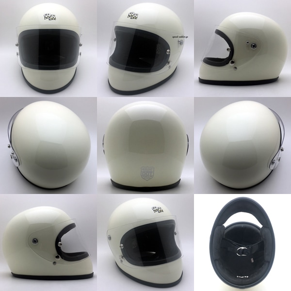 【眼鏡・サングラス プレゼント中】【在庫あり】【即納】McHAL MACH 02 APOLLO Full Face Helmet  （マックホールマッハアポロフルフェイスヘルメット）IVORY-SPEED ADDICT