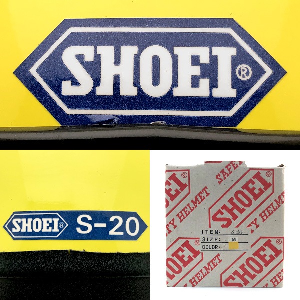 Dead Stock 新品 箱 純正シールド付 SHOEI S-20 YELLOW 58cm | SPEED