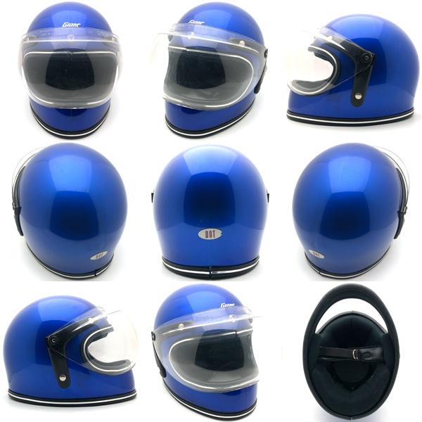Dead Stock 新品 箱 可変式純正シールド付 GRANT ULTRAMARINE METALLIC