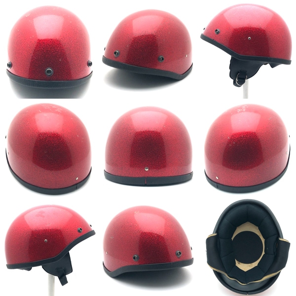 60's SHOEI D-10 RED METALFLAKE 56cm | SPEED ADDICT