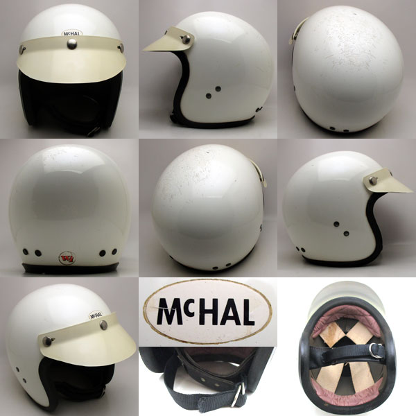 60's 純正バイザー付 McHAL WHITE 56cm | SPEED ADDICT