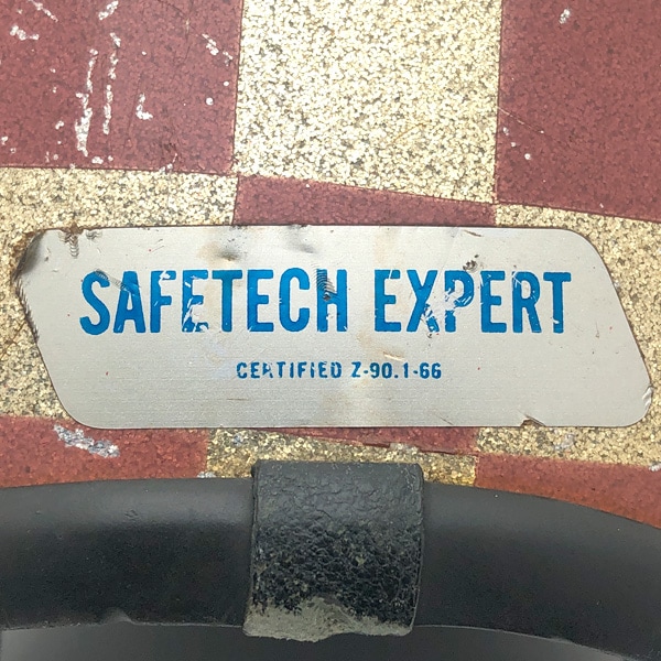 60's SAFETECH 初期型 CHECKER FLAG PINK 57cm | SPEED ADDICT