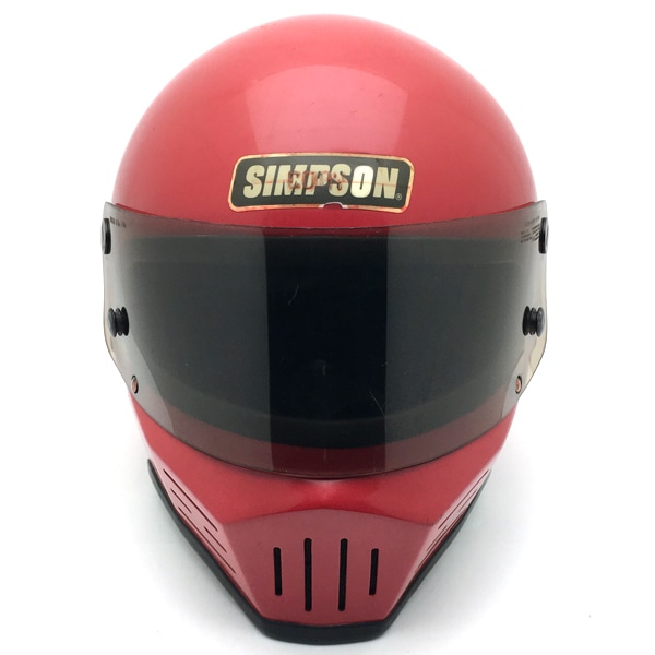 SIMPSON（バイク） 送料無料 SIMPSON M52 RED 56cm/シンプソン赤ビンテージヘルメットオフロードbellベルmoto3モト3moto4ｍ50m30m32m61m62m41モトクロスvmx70s