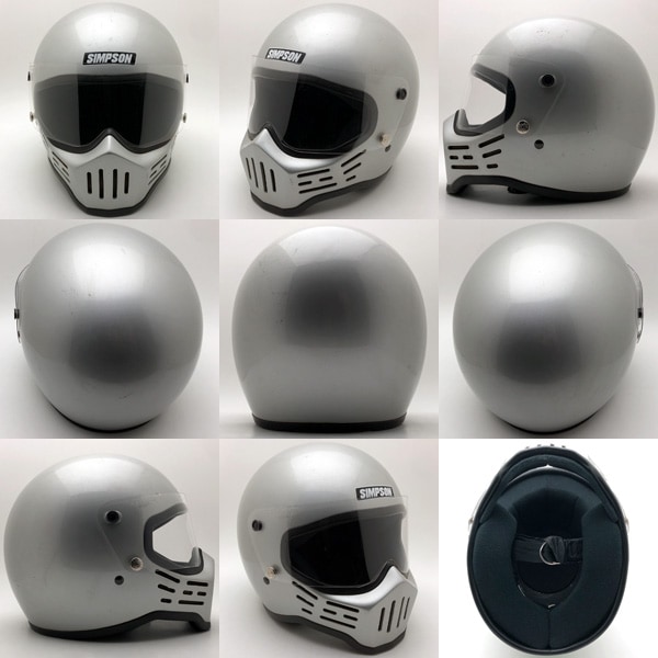 BHVシールド付 SIMPSON M30 SILVER 58cm | SPEED ADDICT