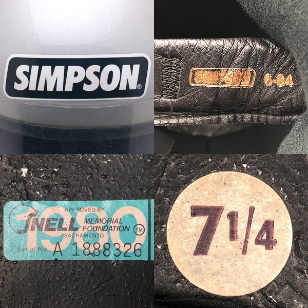純正シールド付 SIMPSON M62 SILVER 58cm | SPEED ADDICT