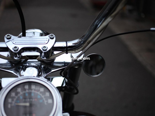 Nice!Motorcycle 2inch MIRROR（ナイスモーターサイクル2インチミラー）ステー穴10φ-SPEED ADDICT