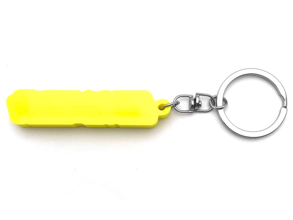 四輪駆動 デカ厚ラバーキーホルダー（4WD RUBBER KEY HOLDER）NEON