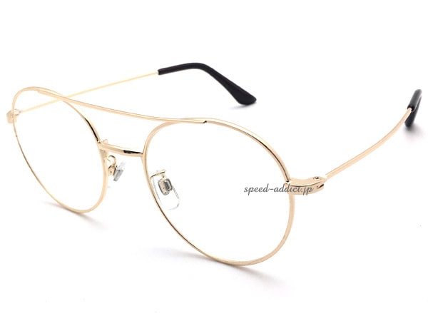 W BRIDGE 丸眼鏡 for JAPANESE（ダブルブリッジラウンドサングラスforジャパニーズ）GOLD × CLEAR-SPEED  ADDICT