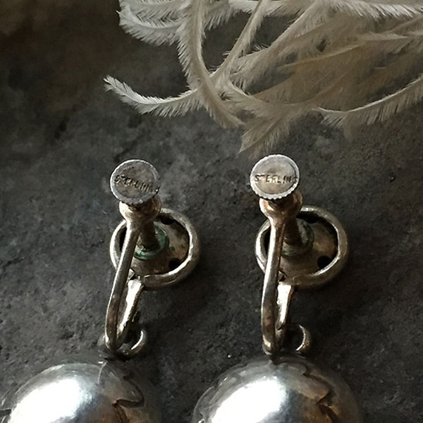 Navajo Pearl Silver Earrings（ナバホパール シルバーイヤリング