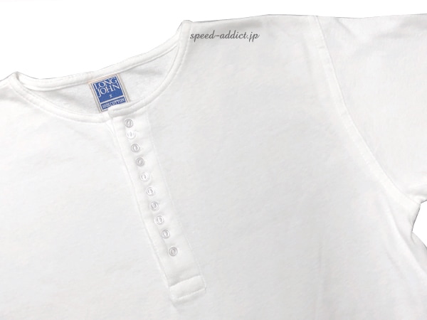 80's USA製 Dead Stock 10 BUTTON ヘンリーネック L/S T-shirt（80s