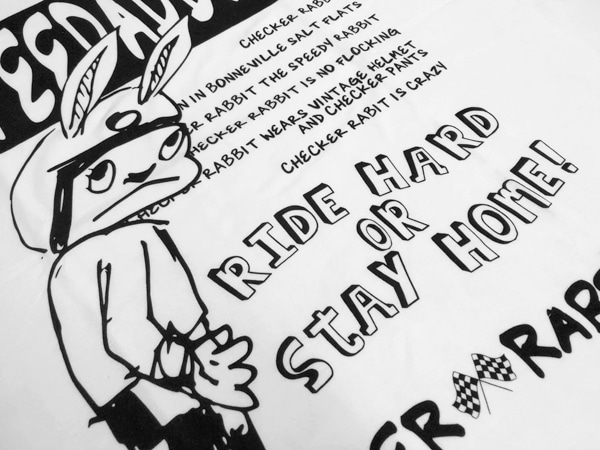 CHECKER RABBIT T-SHIRT】（【チェッカーラビットTシャツ】） | SPEED