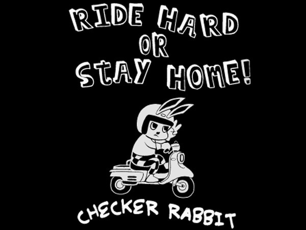 �ɥ饤�ʵۿ�®���� CHECKER RABBIT T-shirt�ʥ����å�����ӥå�T����ġ�