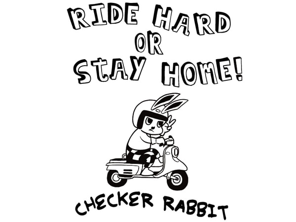 �ɥ饤�ʵۿ�®���� CHECKER RABBIT T-shirt�ʥ����å�����ӥå�T����ġ�