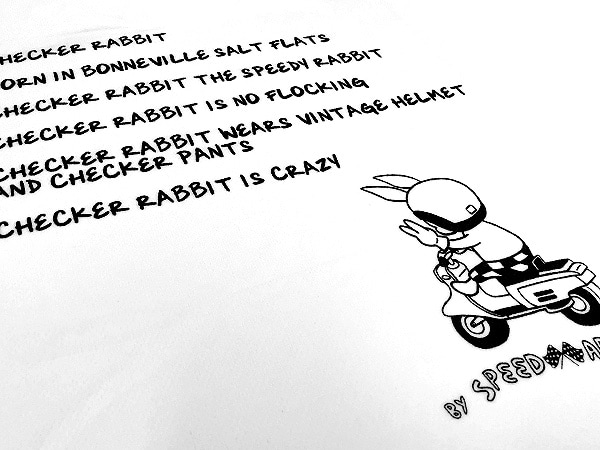 �ɥ饤�ʵۿ�®���� CHECKER RABBIT T-shirt�ʥ����å�����ӥå�T����ġ�