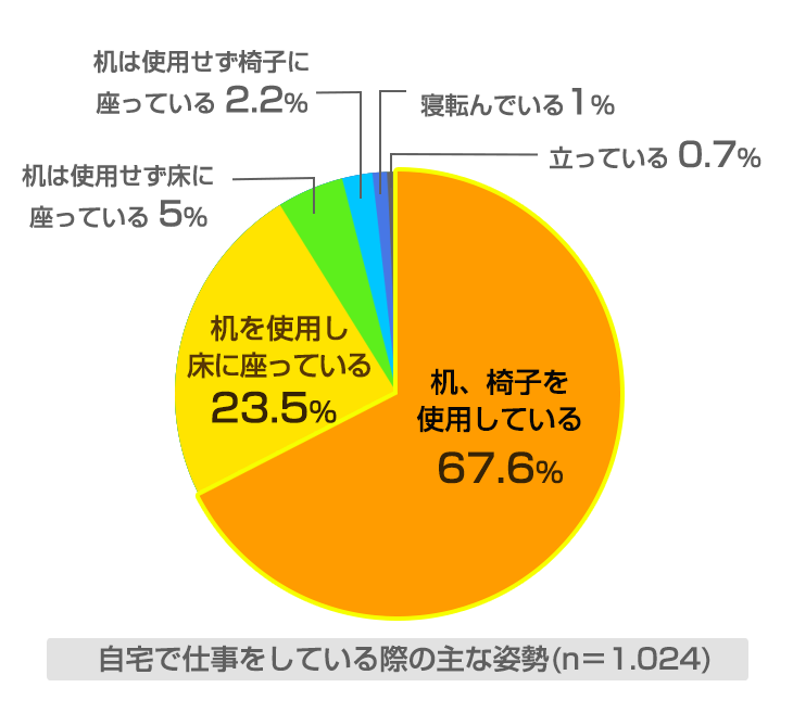 仕事環境円グラフ