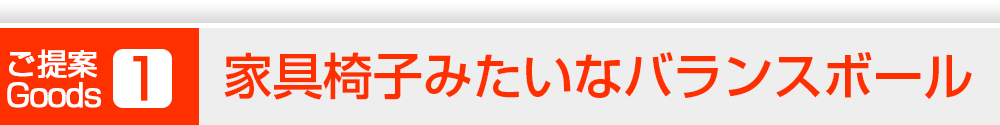 ご提案1 家具みたいなバランスボール