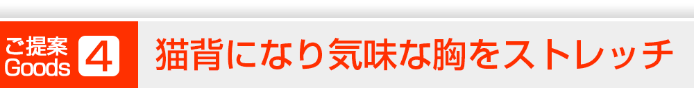 ご提案4 猫背になり気味な胸をストレッチ