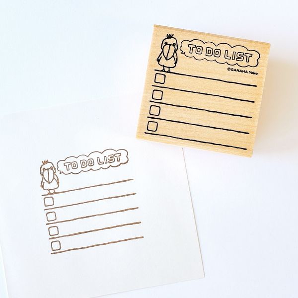 どうぶつはんこ【手帳編】／TO DO LISTハシビロコウ