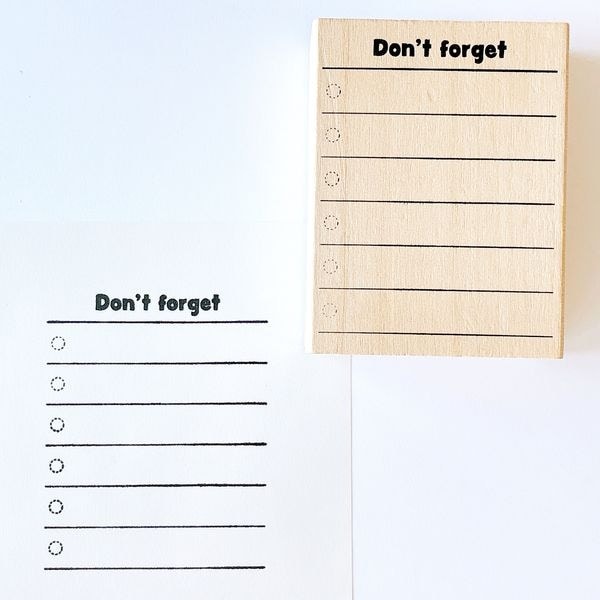 #手帳はんこ部／Don't forget