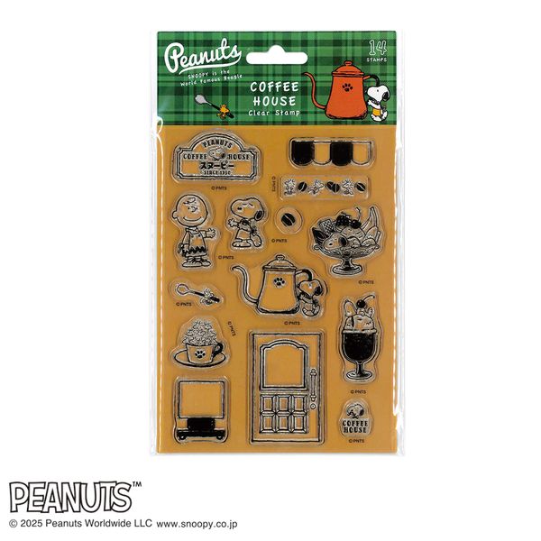 スヌーピークリアスタンプシート／コーヒーハウス