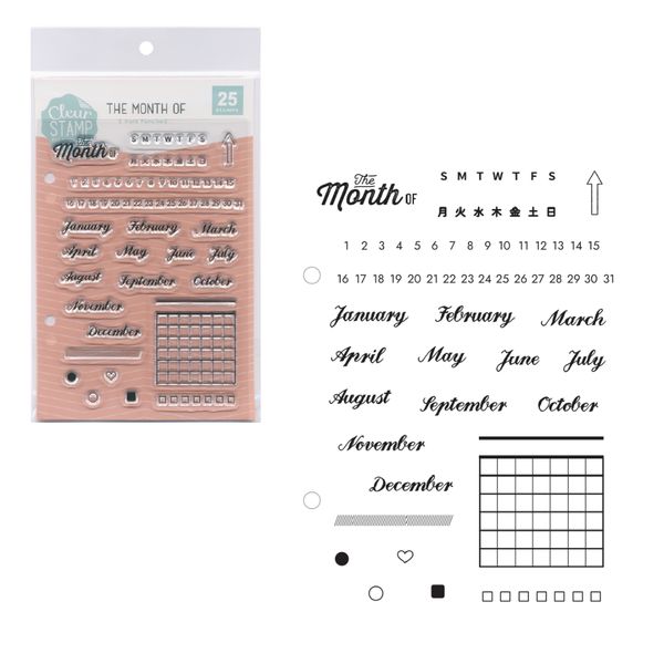 クリアスタンプシートＴ／THE MONTH OF